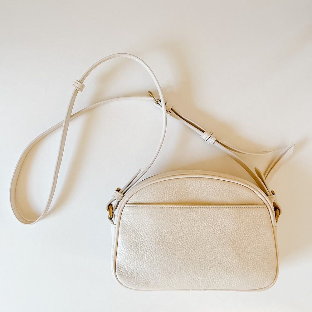 J.Crew Ivory Leather Bag New